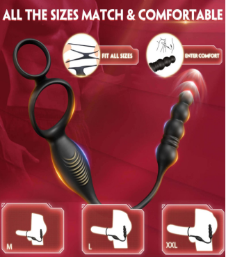ARCHIE4| Vibrating and Thrusting Anal Plug — view 6