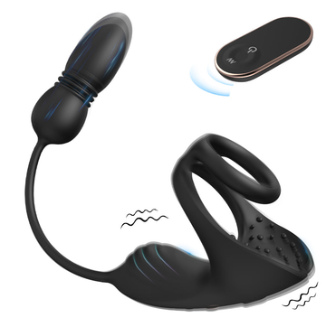 The Double - Ring Essence Locking Ring Vibration Remote - product image