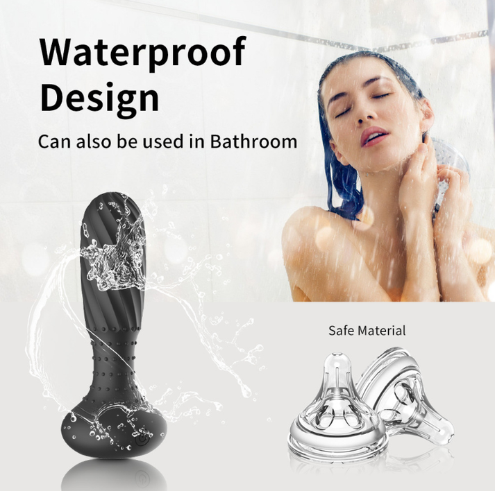 360-degree rotating bead anal plug — view 2