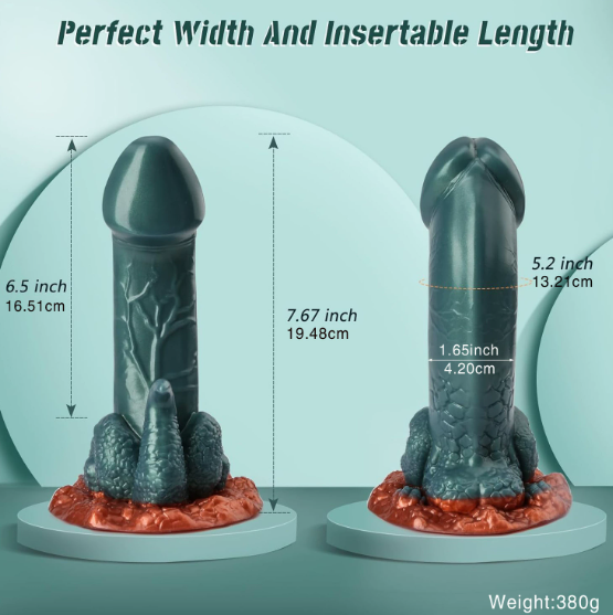Dinosaur-shaped anal dildo — view 3