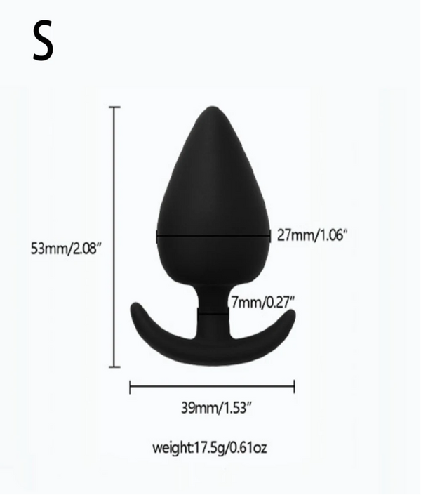 Adult Silicone Butt Plug Anal Plug Unisex Sex Stopper 4 Different Size Adult Toys