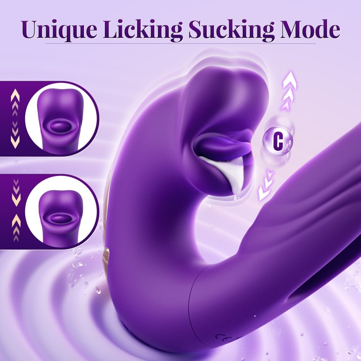Finger Flapping Mouth Naughty Bae Vibrator G Spot Tongue - additional view