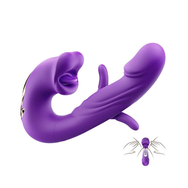 Finger Flapping Mouth Vibrator G Spot Tongue Vibrating Massager
