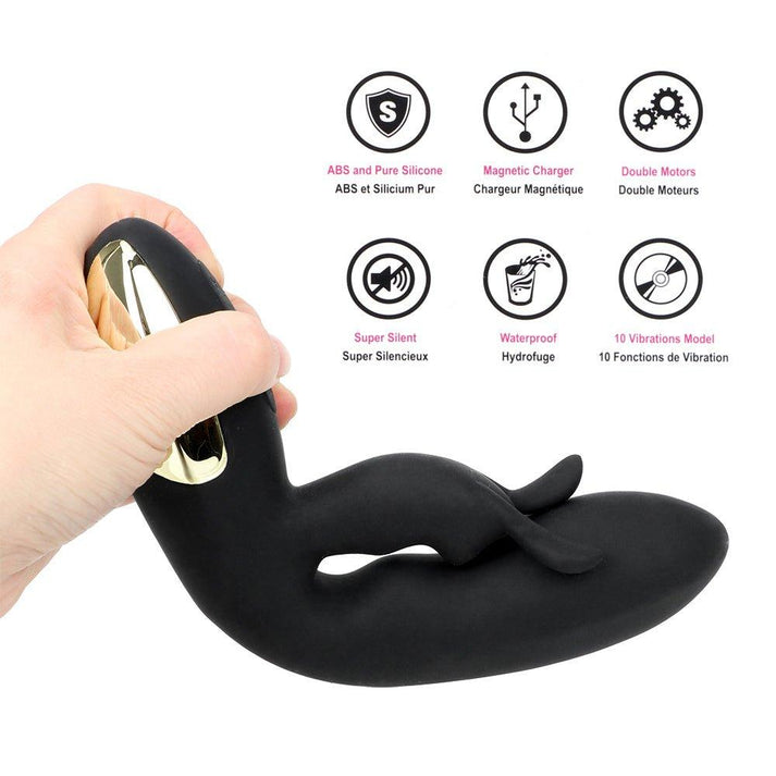 G - Spot Silicone Rabbit Vibrator Clitoris Stimulator - additional view