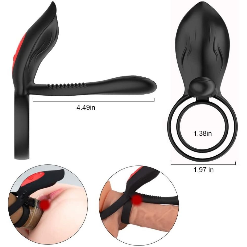 G - Spot Stimulator Vibration Waterproof Cock Ring - alternate gallery view