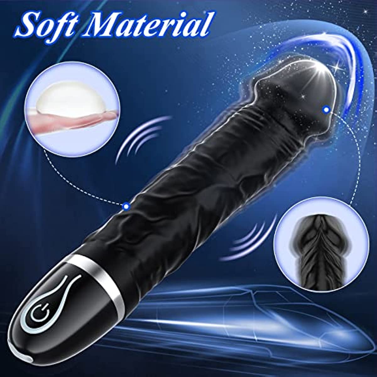 G Spot Vibrator Dildo with 7 Vibration Modes Realistic Dildos — view 7
