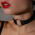 Gothic Leather Sexy Women Harness Collar Necklaces Fashion - alternate gallery view