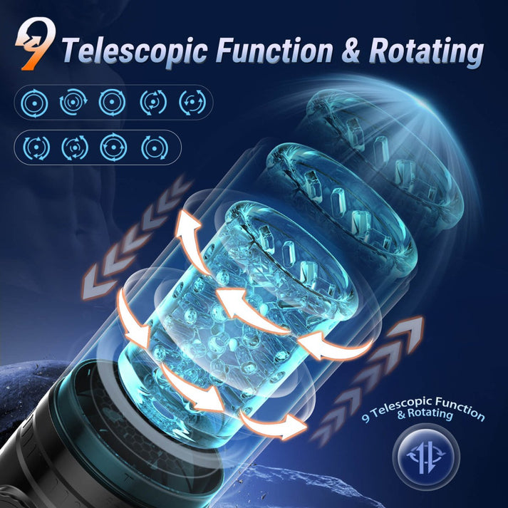 HURRICANE 2| Suction Telescopic and Rotating Male - additional view