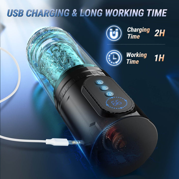 HURRICANE 2| Suction Telescopic and Rotating Male - product detail image