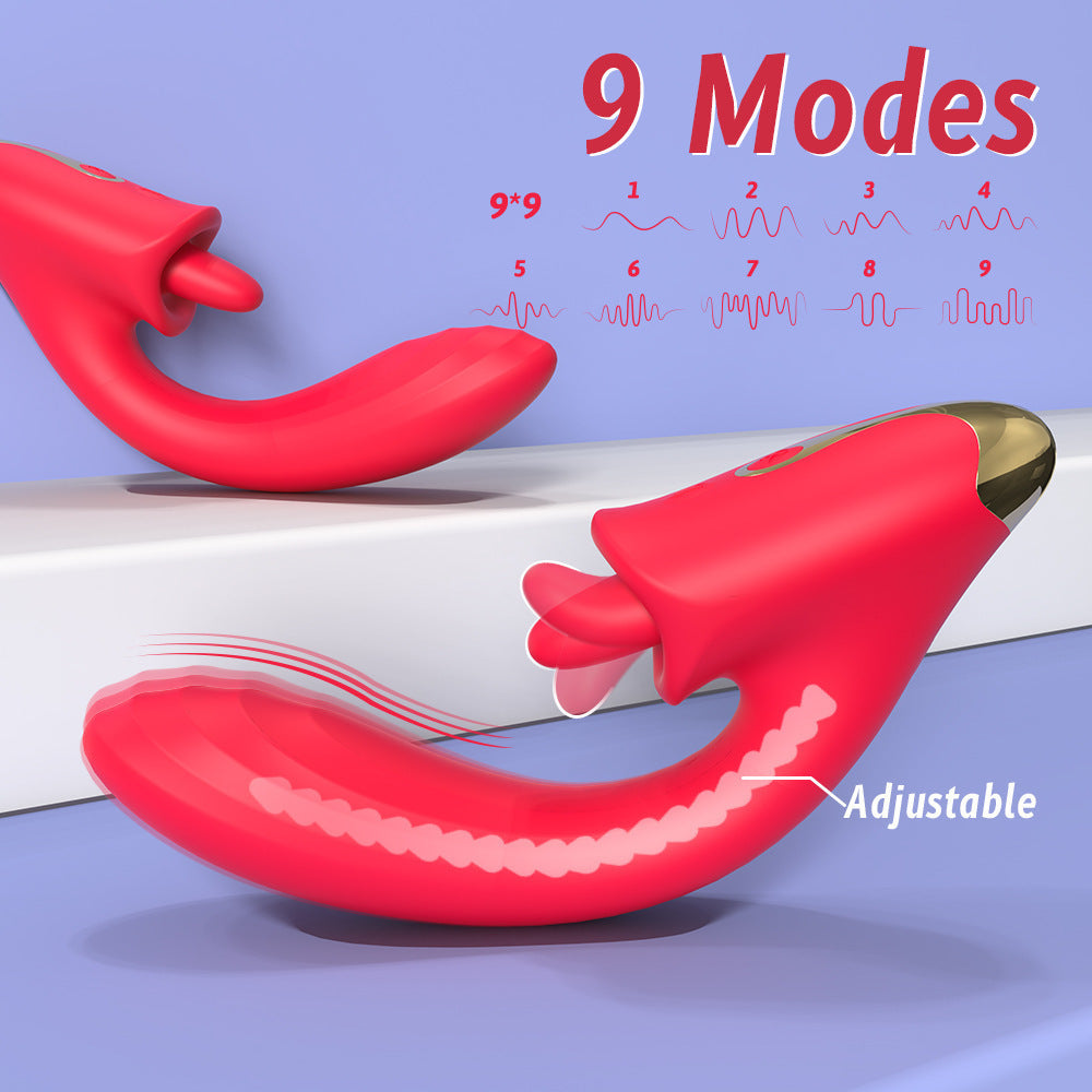 New Jasmine Tongue Licking Vibrator G Spot Adult Women - detail view