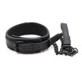 Leather BDSM Collar for Submissives - alternate view