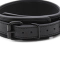 Leather BDSM Collar for Submissives - detail view