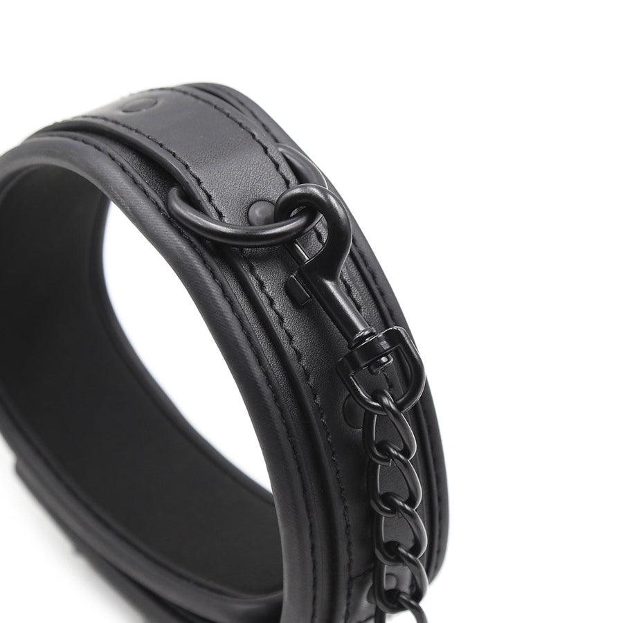 Leather BDSM Collar for Submissives - gallery image