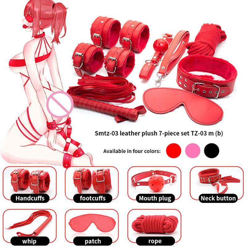 Leather BDSM Sexual Bondage Toys Sets - alternate view