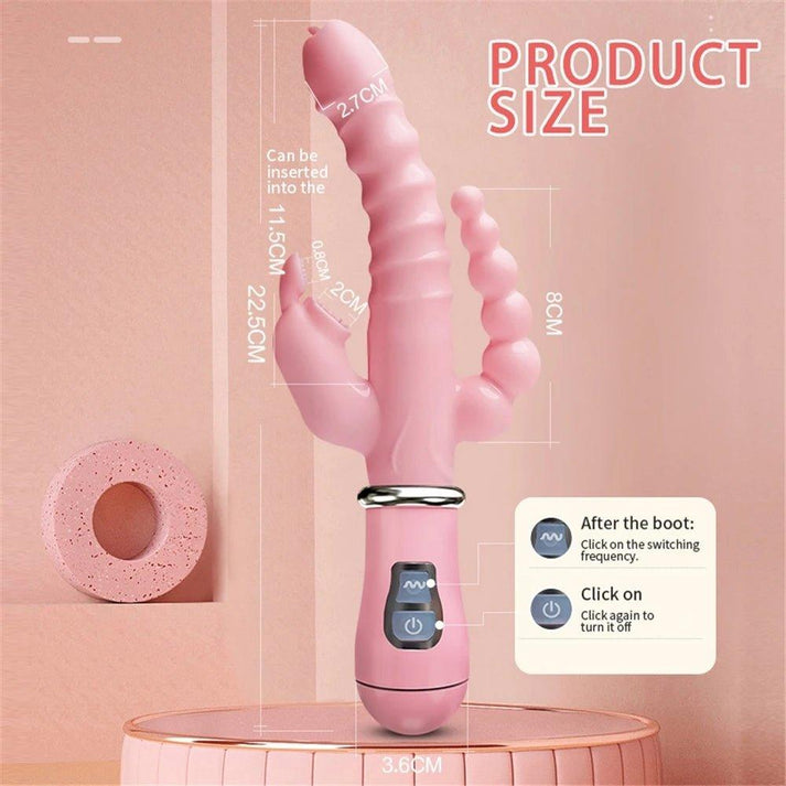 LicklIp 3 In 1 Dildo Rabbit Vibrator — view 4