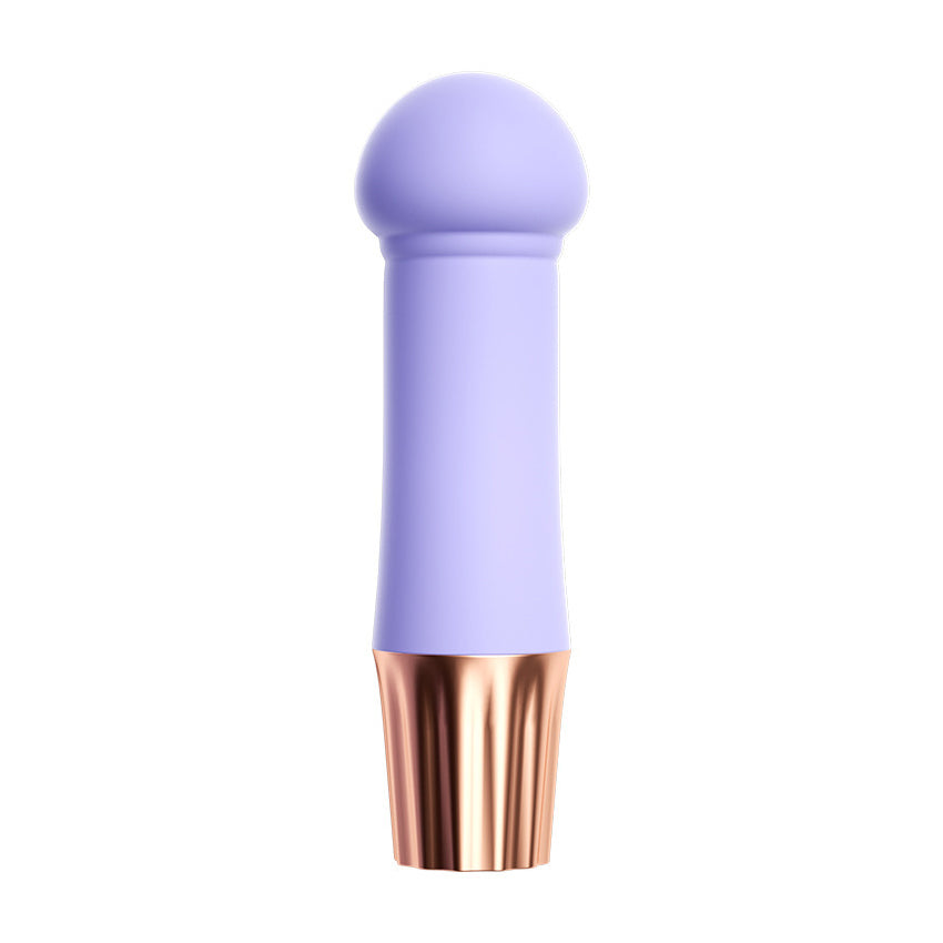 Compact Silicone Intimate Vibrator with Powerful Motor & Textured Head
