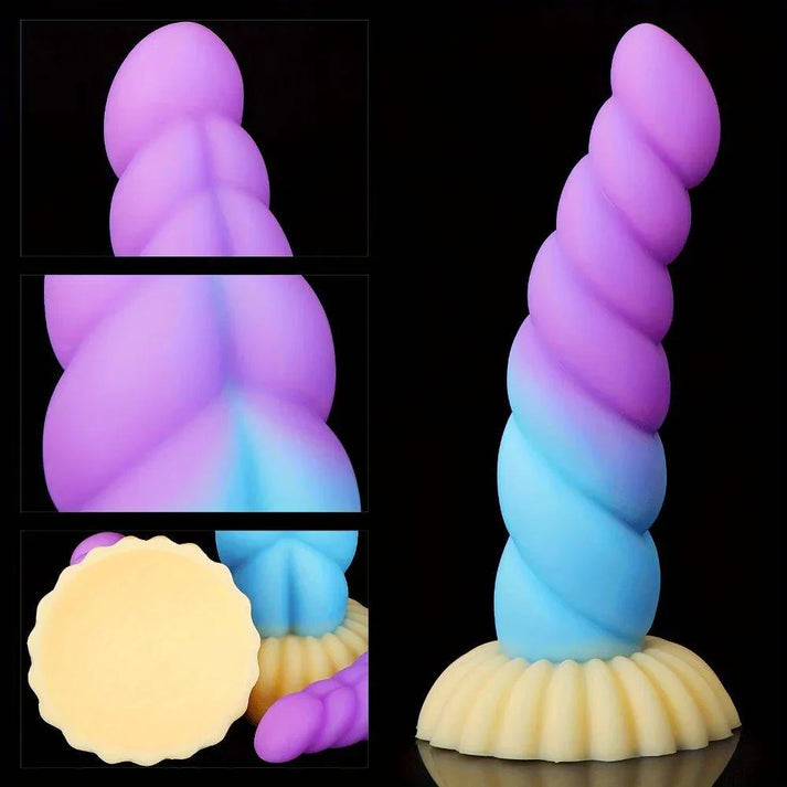 Liquid Silicone Mixed Color Dildo — view 4