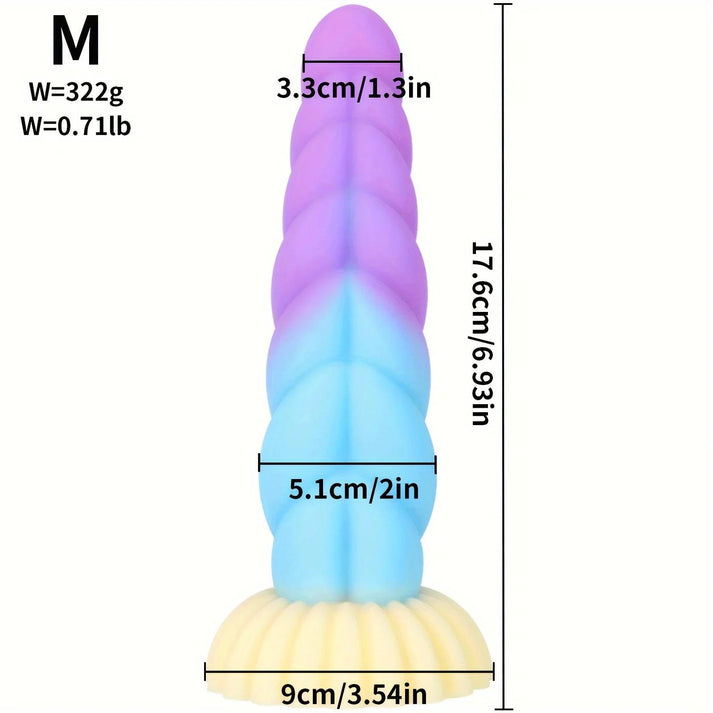 Liquid Silicone Mixed Color Dildo — view 9