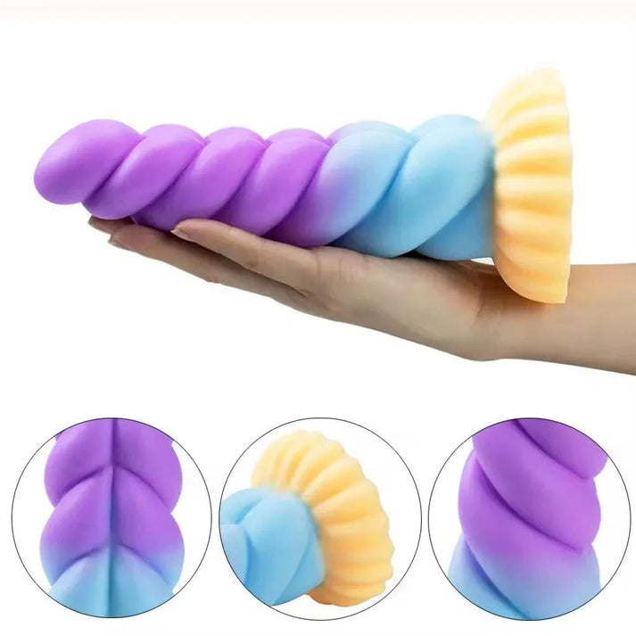 Liquid Silicone Mixed Color Dildo — view 2