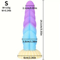Liquid Silicone Mixed Color Dildo - product detail image