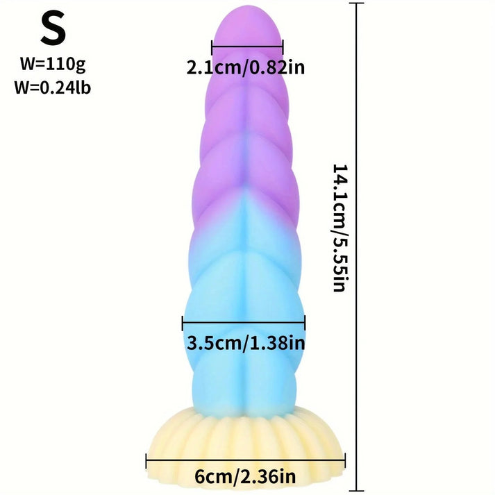 Liquid Silicone Mixed Color Dildo — view 8