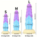 Liquid Silicone Mixed Color Dildo - extra detail view
