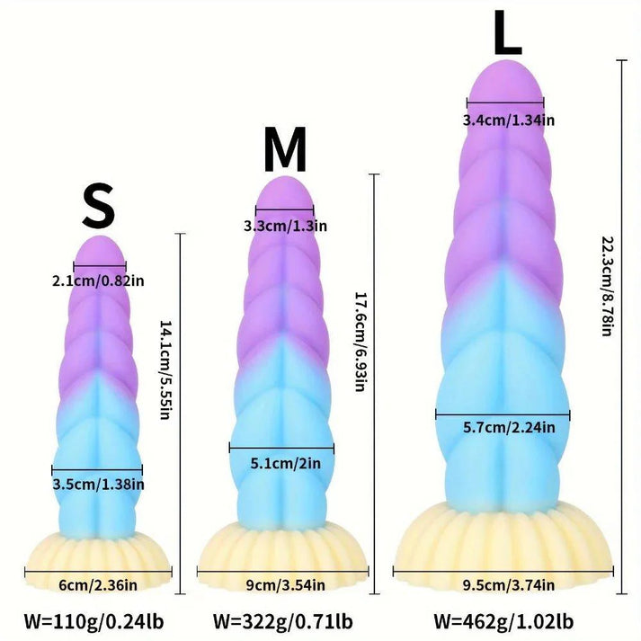 Liquid Silicone Mixed Color Dildo — view 6