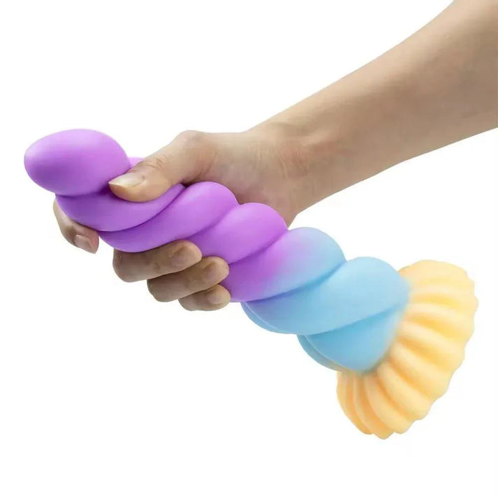 Liquid Silicone Mixed Color Dildo — view 3