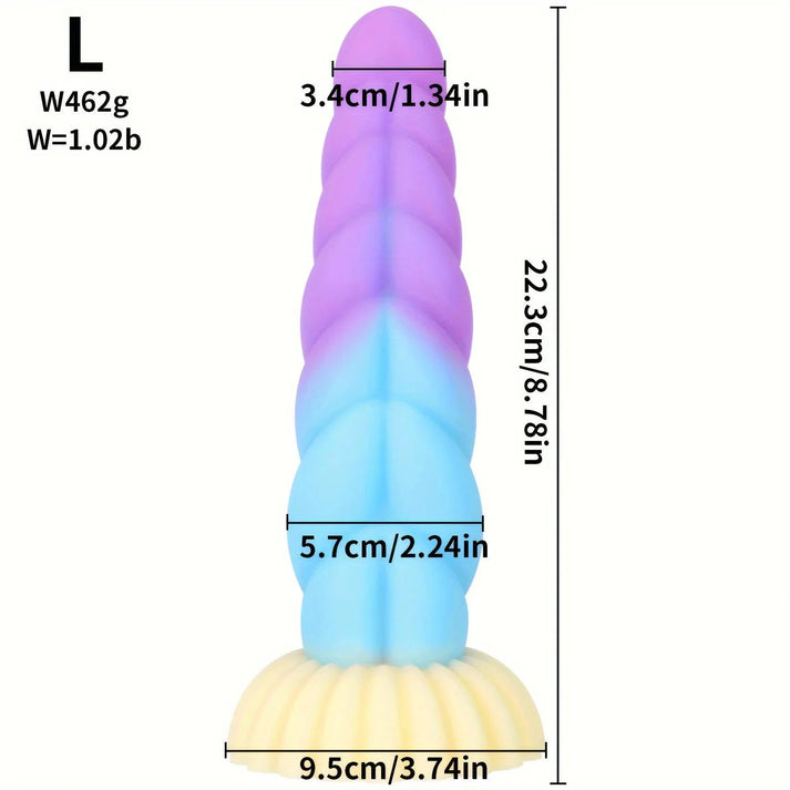 Liquid Silicone Mixed Color Dildo — view 7