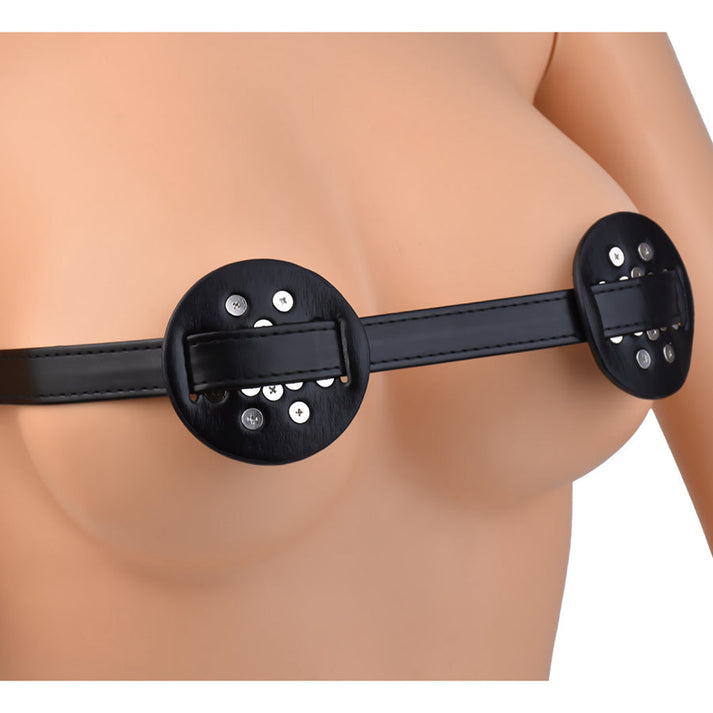 Leather Breast Mask BDSM Toy - alternate view