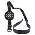 Leather Breast Mask BDSM Toy - detail view