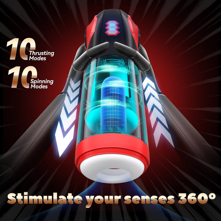One - Click Climax 10 Thrusting and Rotating Male - additional view