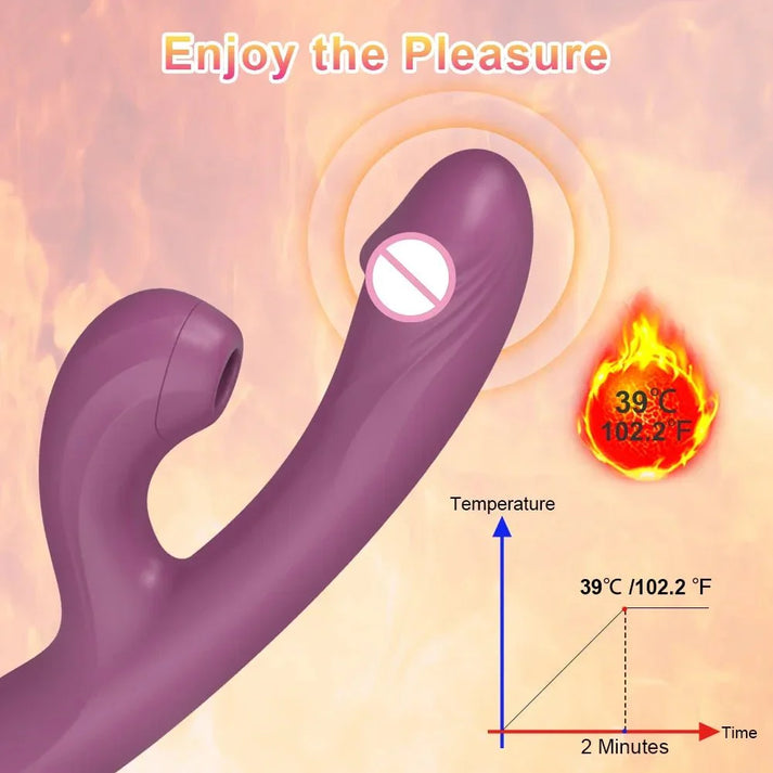 POMFW Clitoral G-spot Vibrator Dildo Suction — view 5