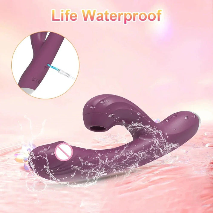 POMFW Clitoral G-spot Vibrator Dildo Suction — view 3