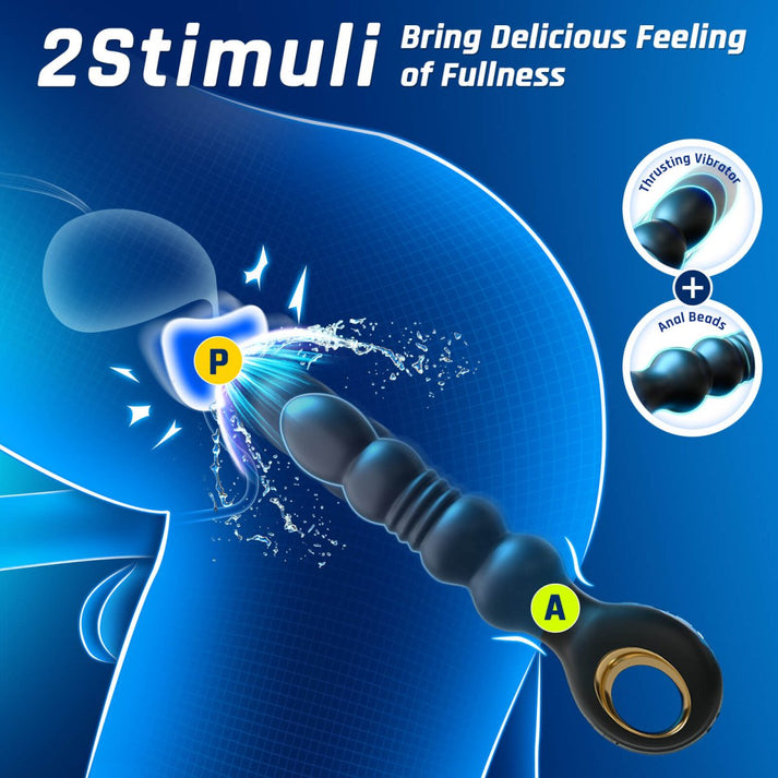 Potiphar|thrusting and Vibrating Anal Vibrator - detail view