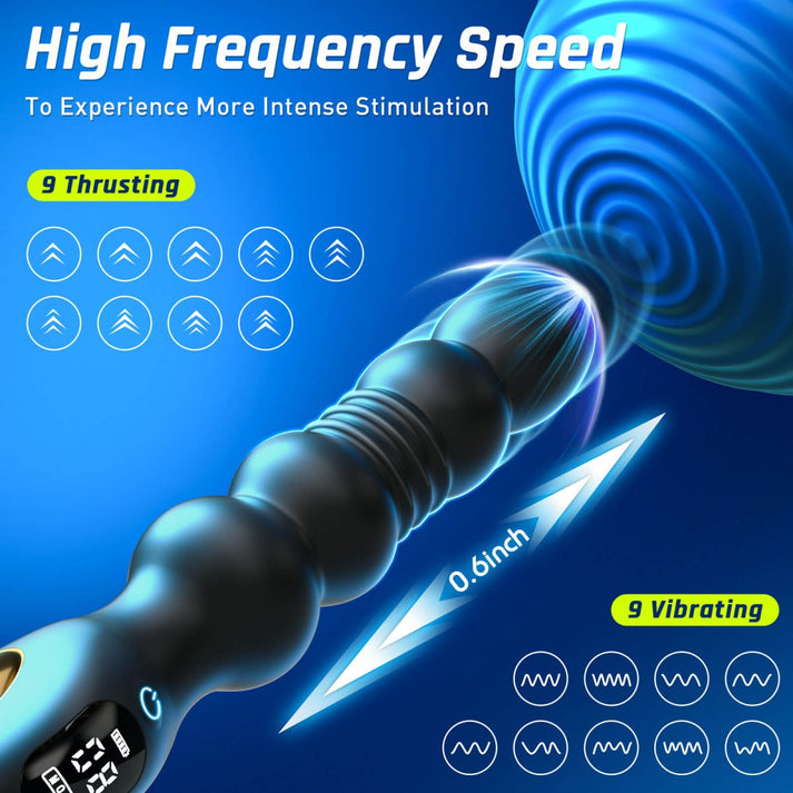 Potiphar|thrusting and Vibrating Anal Vibrator - alternate view