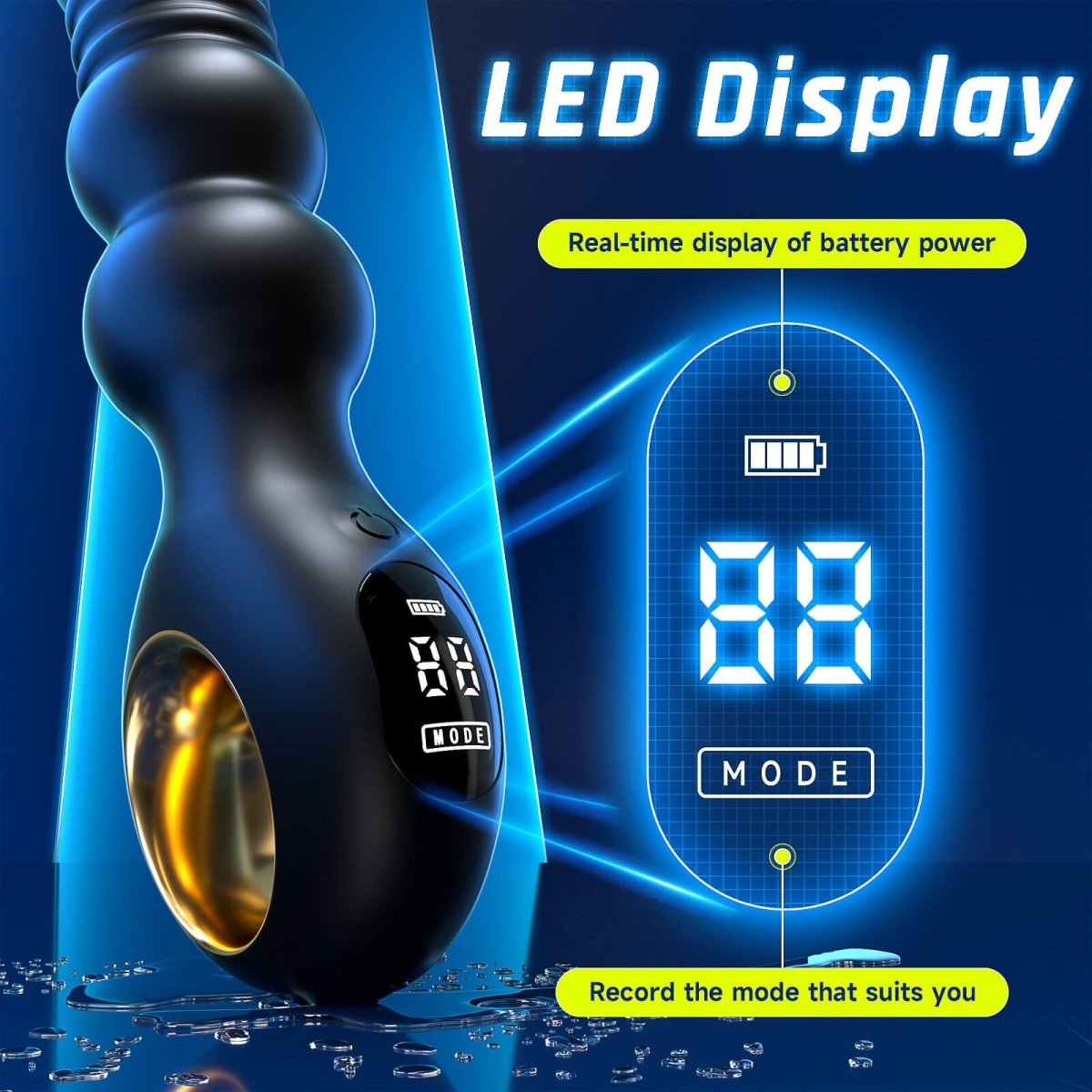 Potiphar|thrusting and Vibrating Anal Vibrator - extra detail view