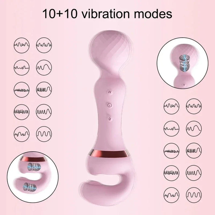 Powerful 2 in 1 AV Vibrator Sex Toys Dildo — view 3