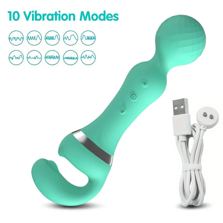 Powerful 2 in 1 AV Vibrator Sex Toys Dildo — view 8