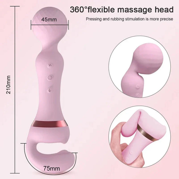 Powerful 2 in 1 AV Vibrator Sex Toys Dildo — view 5