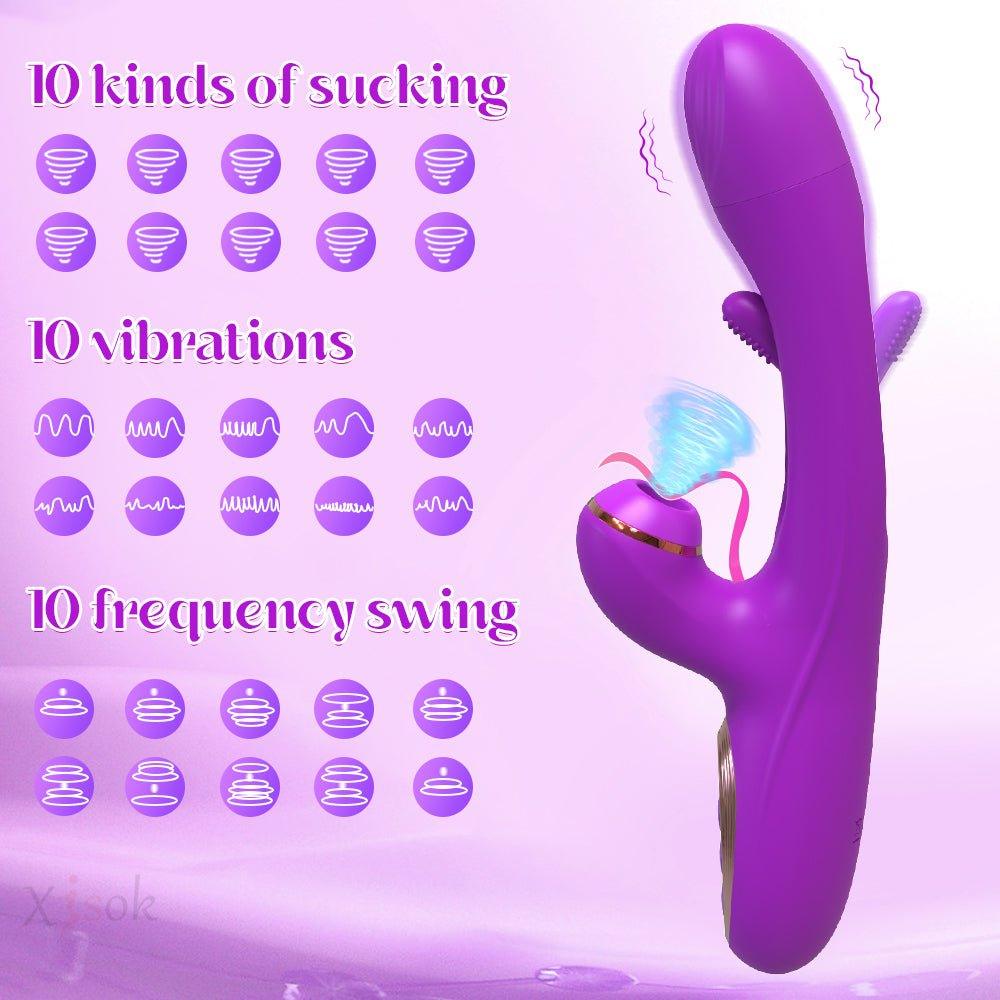 Powerful Sucking Patting Vibrator - alternate view