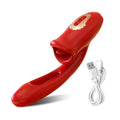 Powerful Tongue Licking Dildo Vibrator - product image