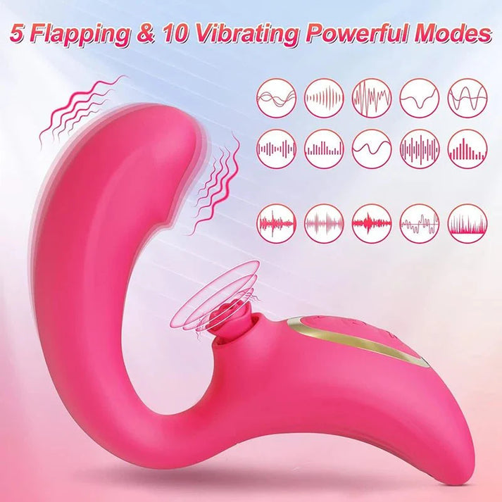 Powerful Vibration 2 in 1 G-Spot Clitoral Adult Women Sex Toys — view 3
