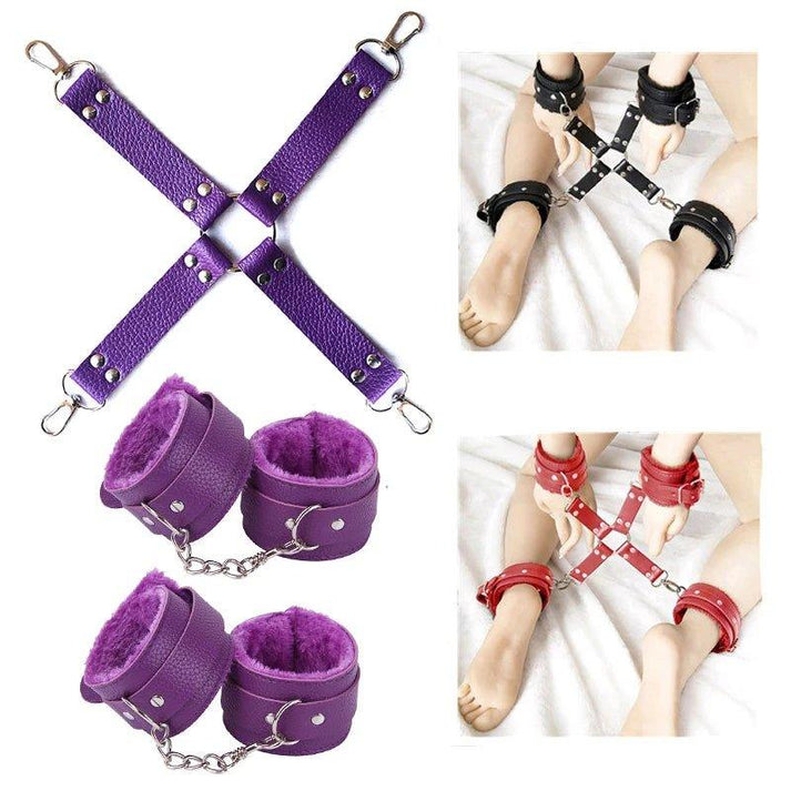 PU Leather Plush Erotic Toys For Adults BDSM