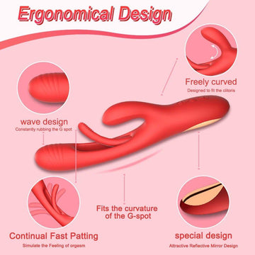 Rabbit Tapping G-Spot Patting Vibrator for Women Sex Toy