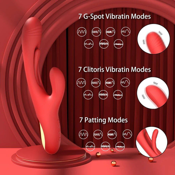 Rabbit Tapping G - Spot Patting Vibrator - detail view