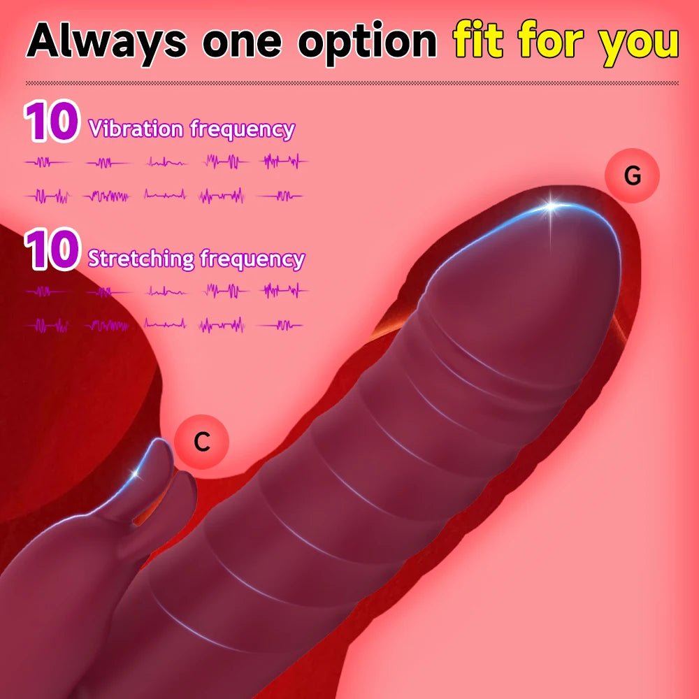 Rabbit Thrust Dildo Vibrator - alternate gallery view