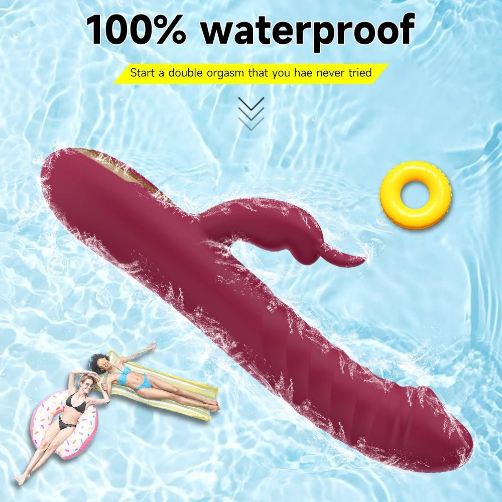 Rabbit Thrust Dildo Vibrator - product detail image