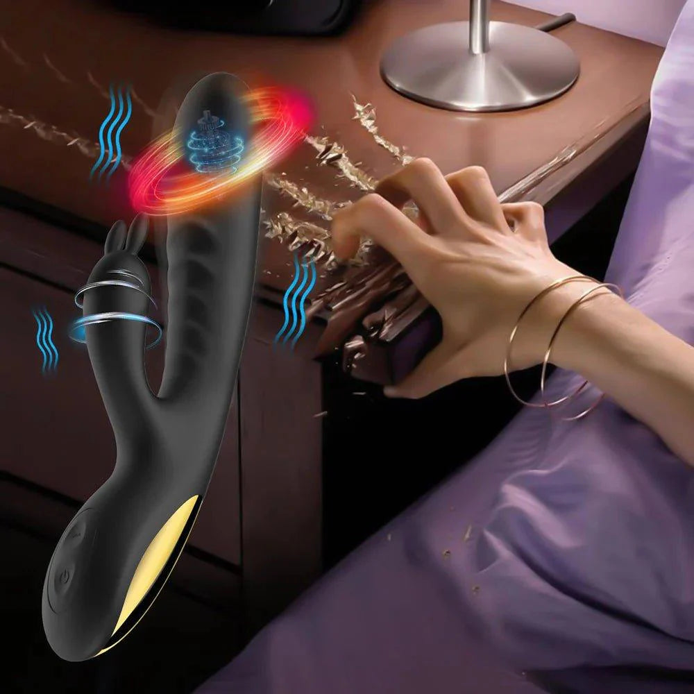 Rabbit Vibrator Dildo - extra detail view