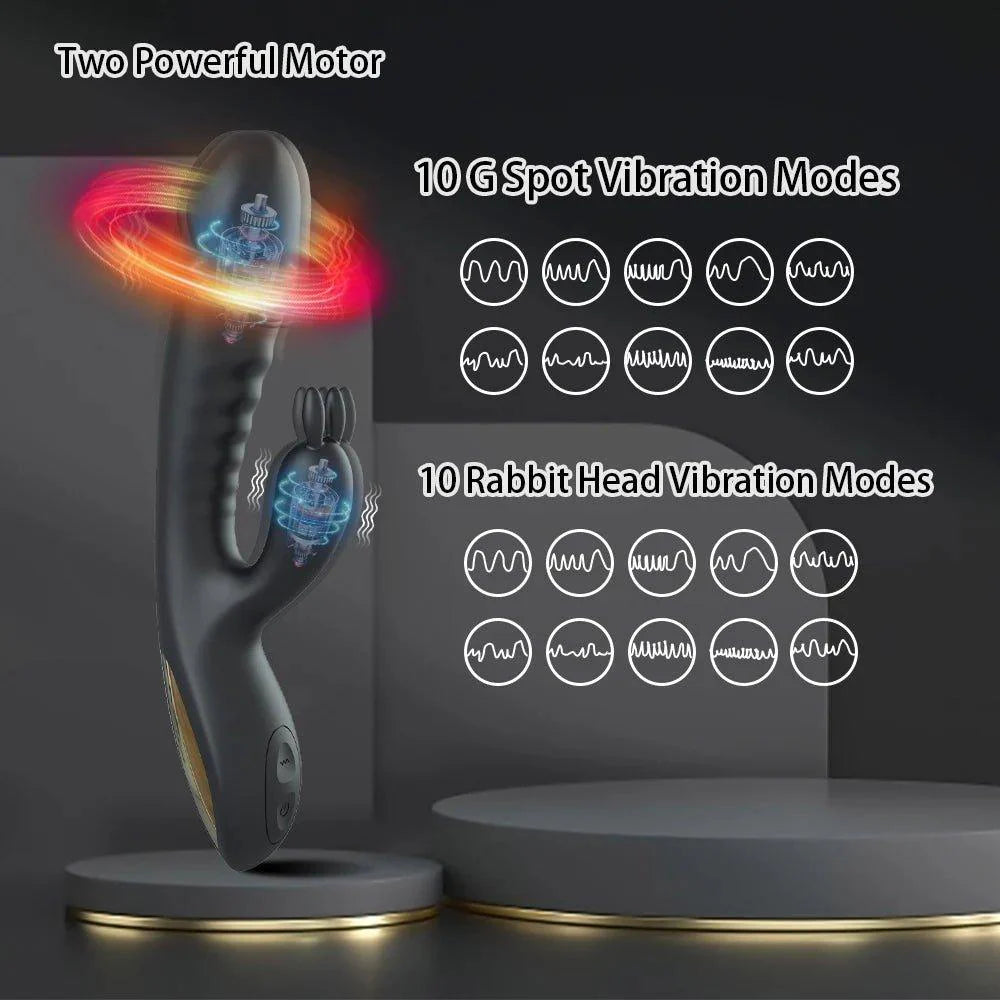 Rabbit Vibrator Dildo - alternate view